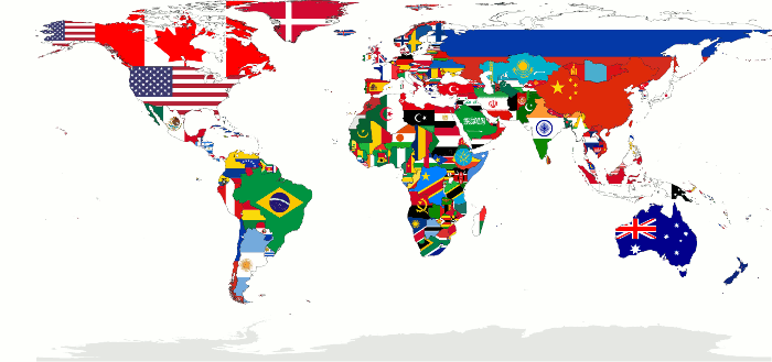 Il mondo e le sue bandiere